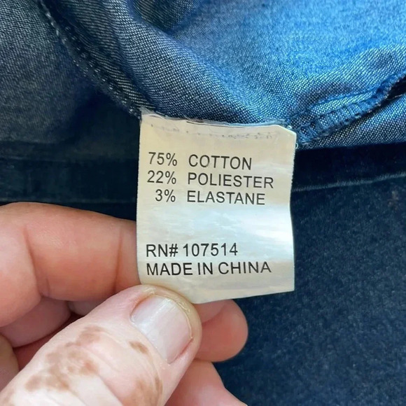 Denim Rocker Dress With Iron Maiden Patch’s Santory Size M - Picture 12 of 12